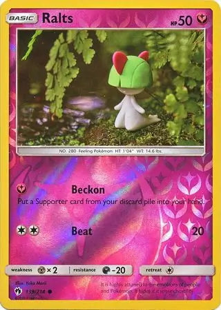 Lost Thunder Ralts #139/214 reverse holo